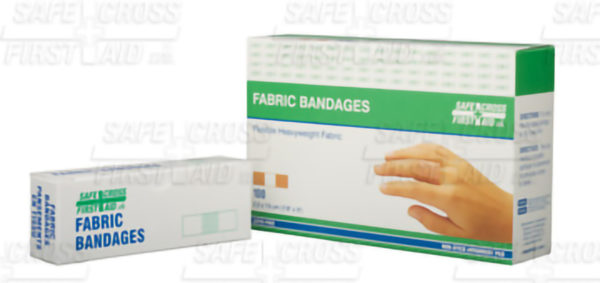 3" x 7/8" FABRIC BANDAGES - 100/box - S4915